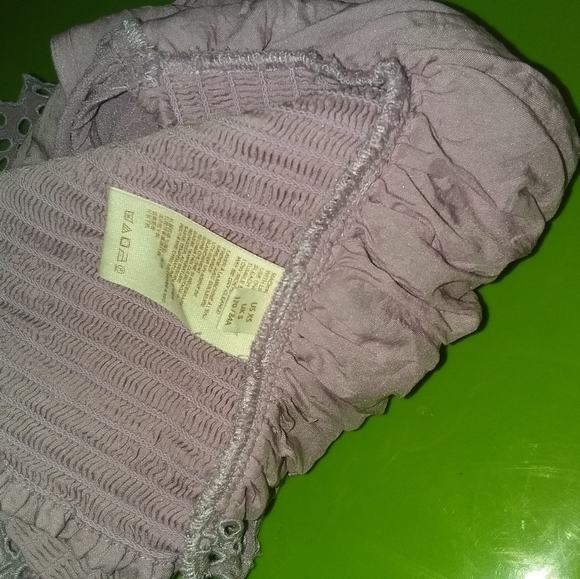 Free people Cecilia corset crop top blouse lilac berry - Picture 11 of 15